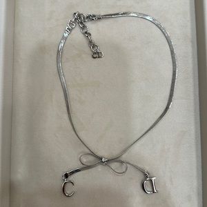 Authentic Christian Dior Bow Necklace